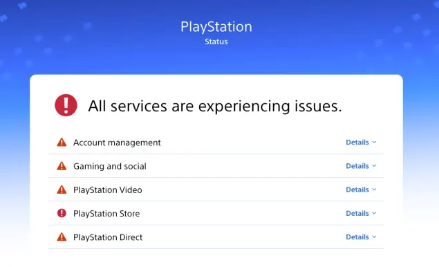 索尼PlayStation网络出现故障 图片