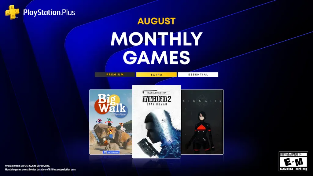 8月PlayStation Plus每月游戏推荐：《消逝的光芒2》重制版等 图片