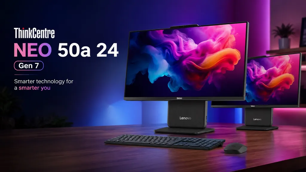 联想悄然推出搭载野猫湖处理器的ThinkCentre Neo 50a 24 Gen 7一体机 图片