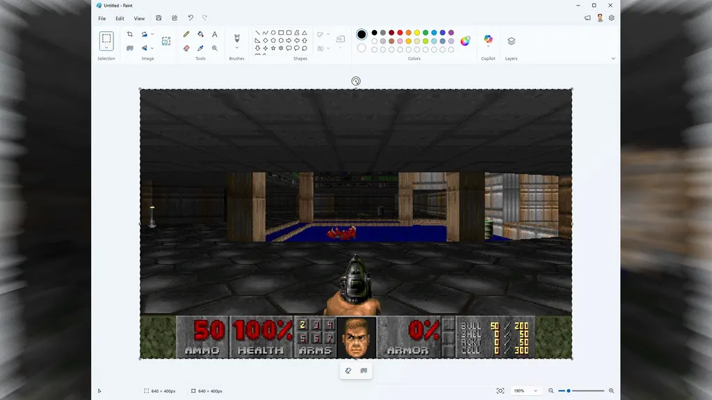 微软Azure CTO发布DoomPaint项目：用画图板运行《毁灭战士》 图片