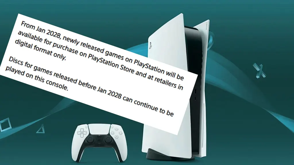 索尼PlayStation Direct Store新增通知：PS5光盘版将在2028年停产 图片