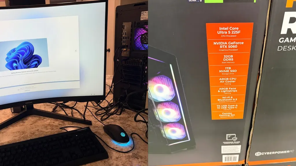 玩家以750美元购得RTX 5060和32GB内存游戏电脑 图片