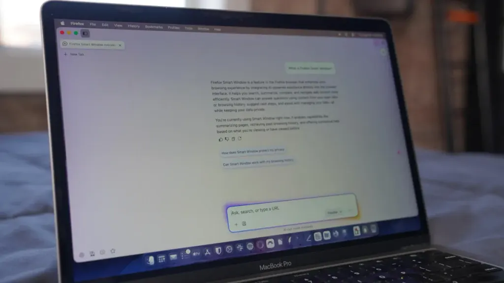 Firefox新AI功能Smart Window助力浏览器重回巅峰 图片