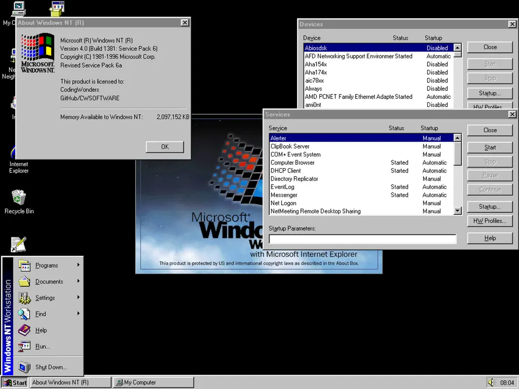 Windows NT 4.0迎来30岁生日：微软将Windows 95界面引入企业级操作系统 图片