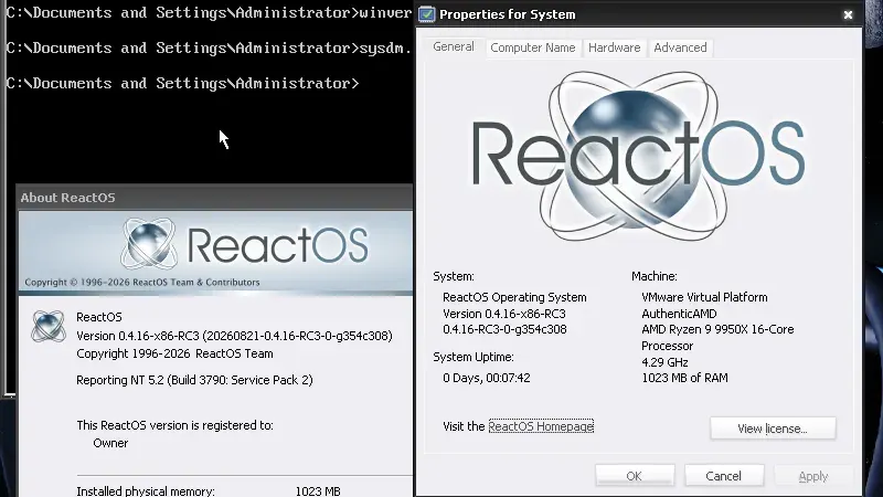 ReactOS 推出新版本，功能更强大 图片