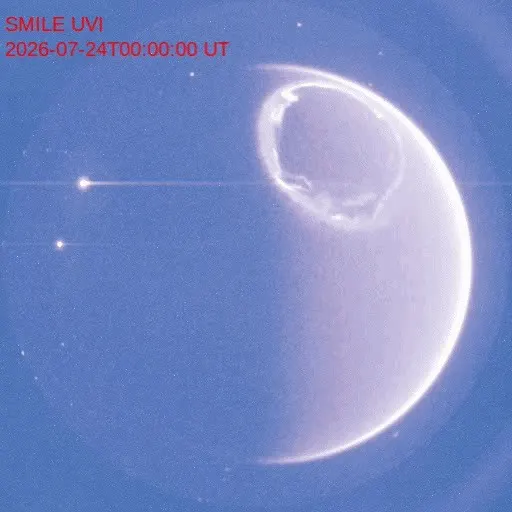NASA每日天文图：SMILE卫星拍下完整极光卵 图片