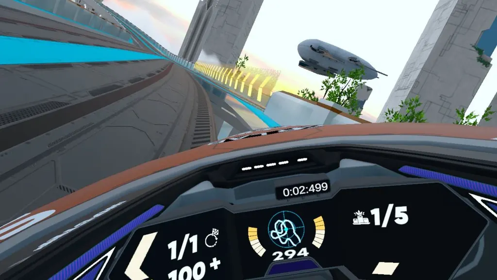 VR竞速游戏《Omega Pilot Evolution》评测：速度刺激，但有两大短板 图片