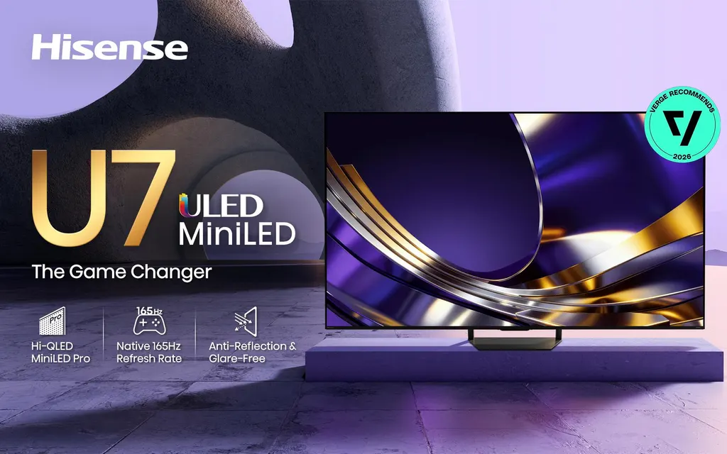 海信U7 65英寸Mini LED电视：3000个独立控光分区，面向游戏玩家支持330Hz VRR模式 图片