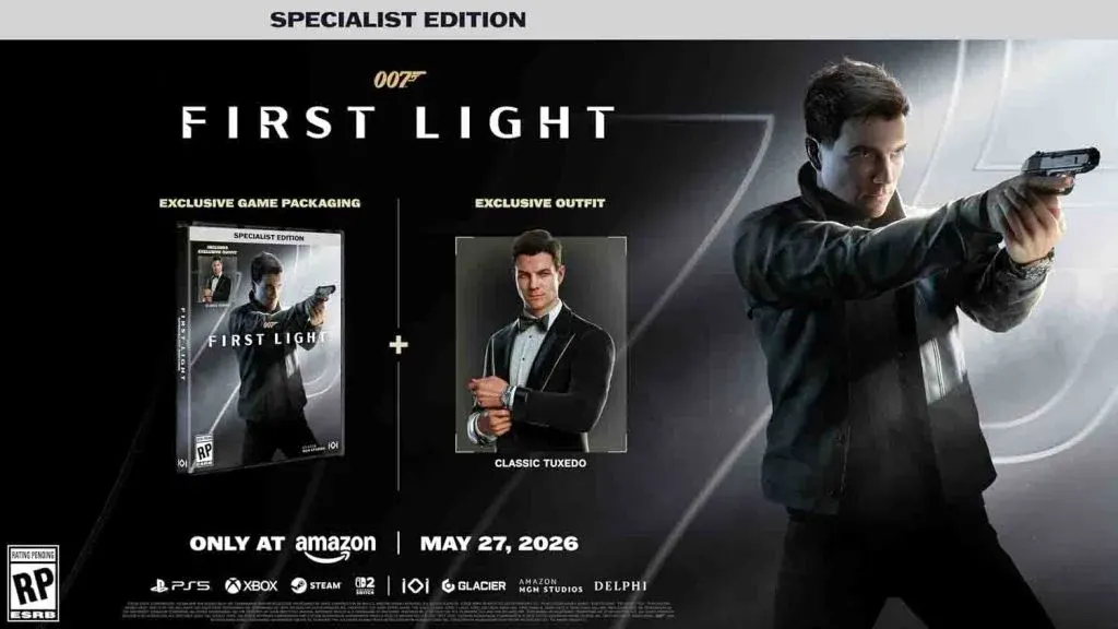 IO Interactive 宣布《007 First Light》将于二〇二七年三月十八日登陆 Switch 2 图片