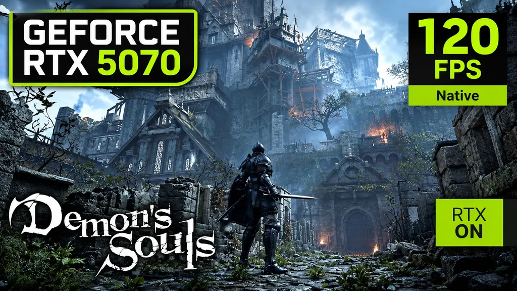 《恶魔之魂》重制版借PS5模拟器在RTX 5070上突破60帧，开启DLSS帧生成后接近120帧 图片