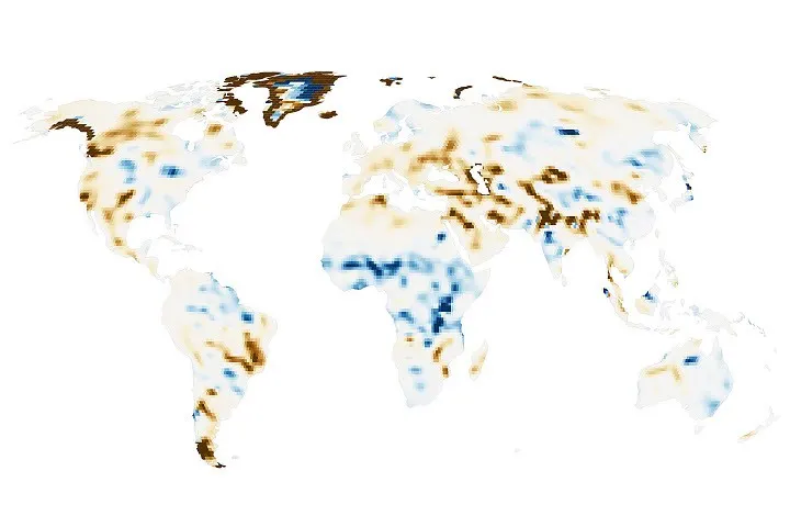 NASA：人类活动在陆地水储量变化中留下清晰指纹 图片