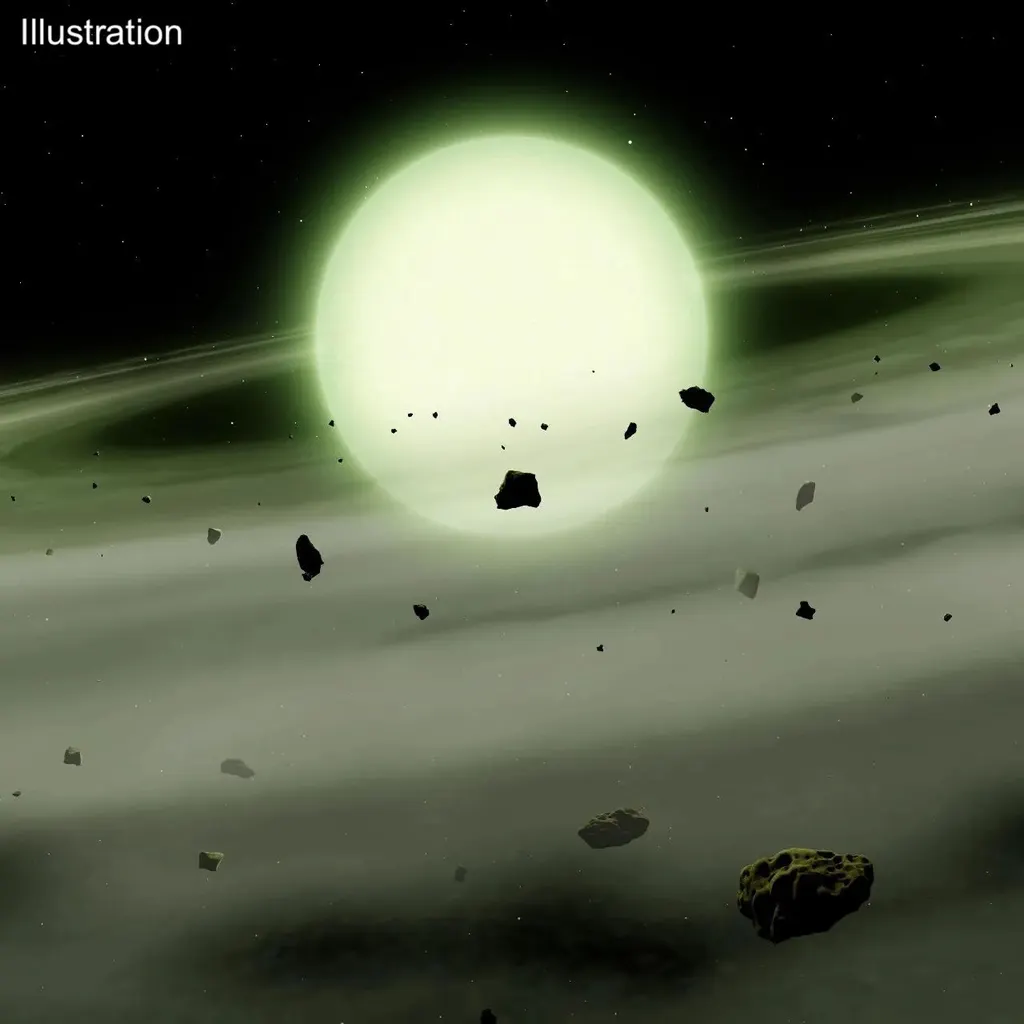 NASA每日天文图：首颗绿色恒星——白矮星WD J1330+6435 图片