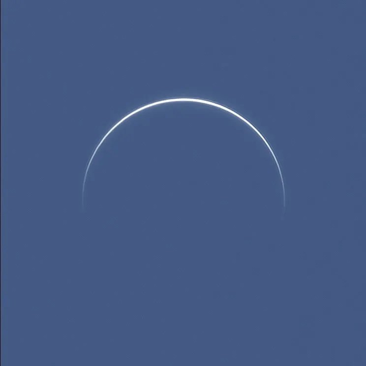 每日天文一图：金星之角，并非月球的新月光环 图片